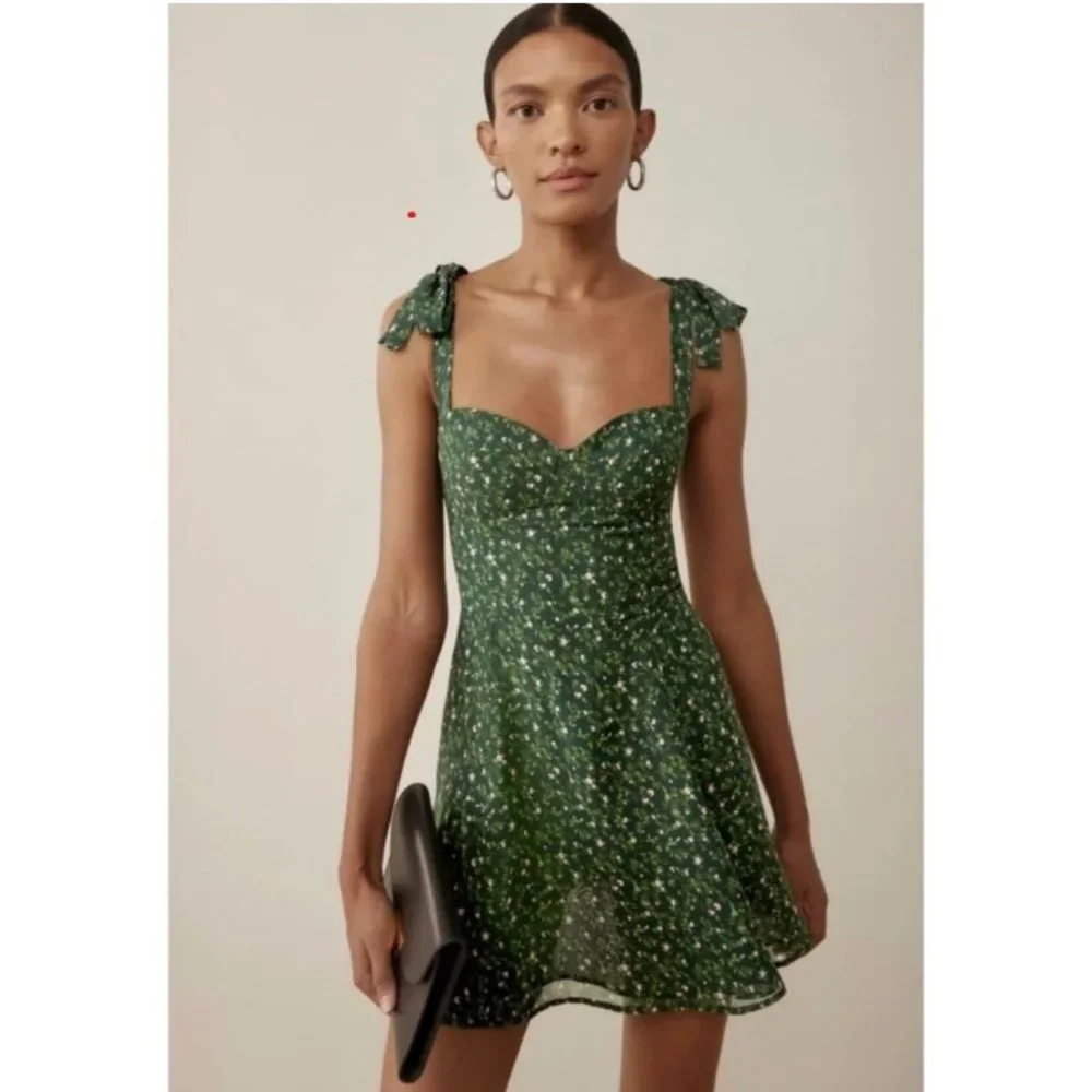 Reformation Niara Dress | Coriander🎉Summer SALE🎀 NEW - Picture 1 of 11